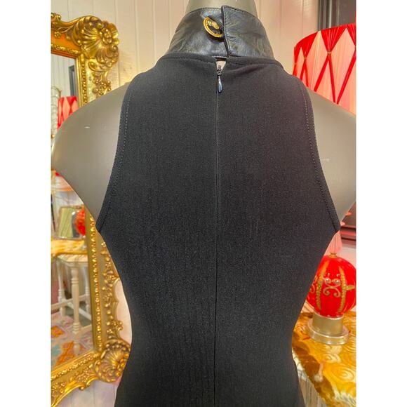 vintage 1980s black stretch jumpsuit and cropped jacket magenta chevron club xs - Picture 9 of 11